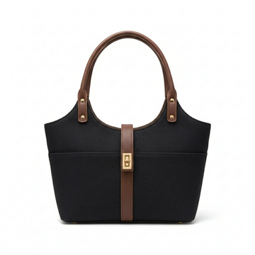 Mira Canvas Bag black & brown