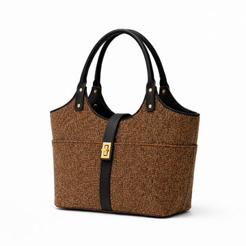 Mira Canvas Bag brown & black