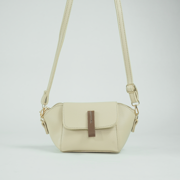 Mini Flap Crossbody Bag Beige