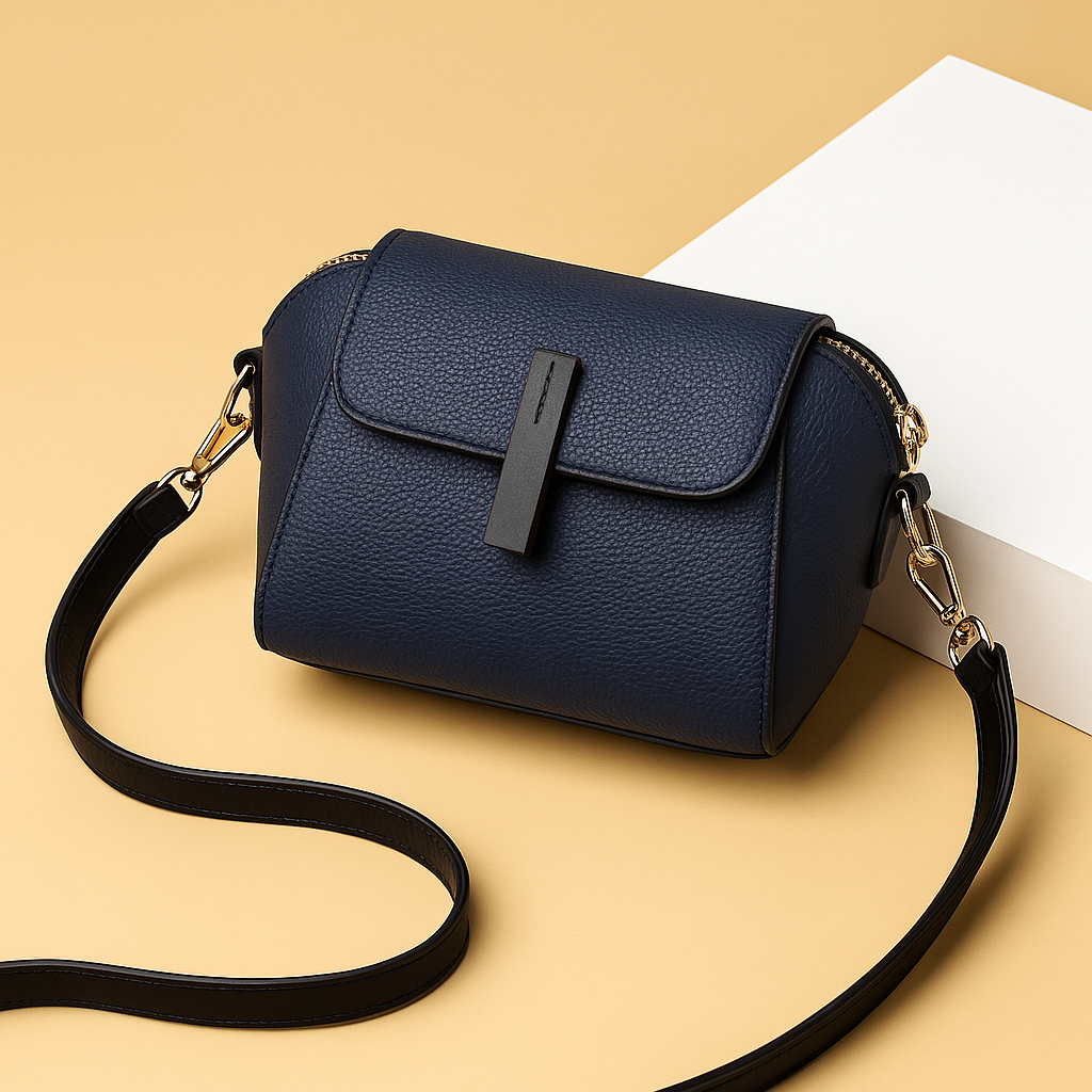 Mini Flap Crossbody Bag Deep Blue