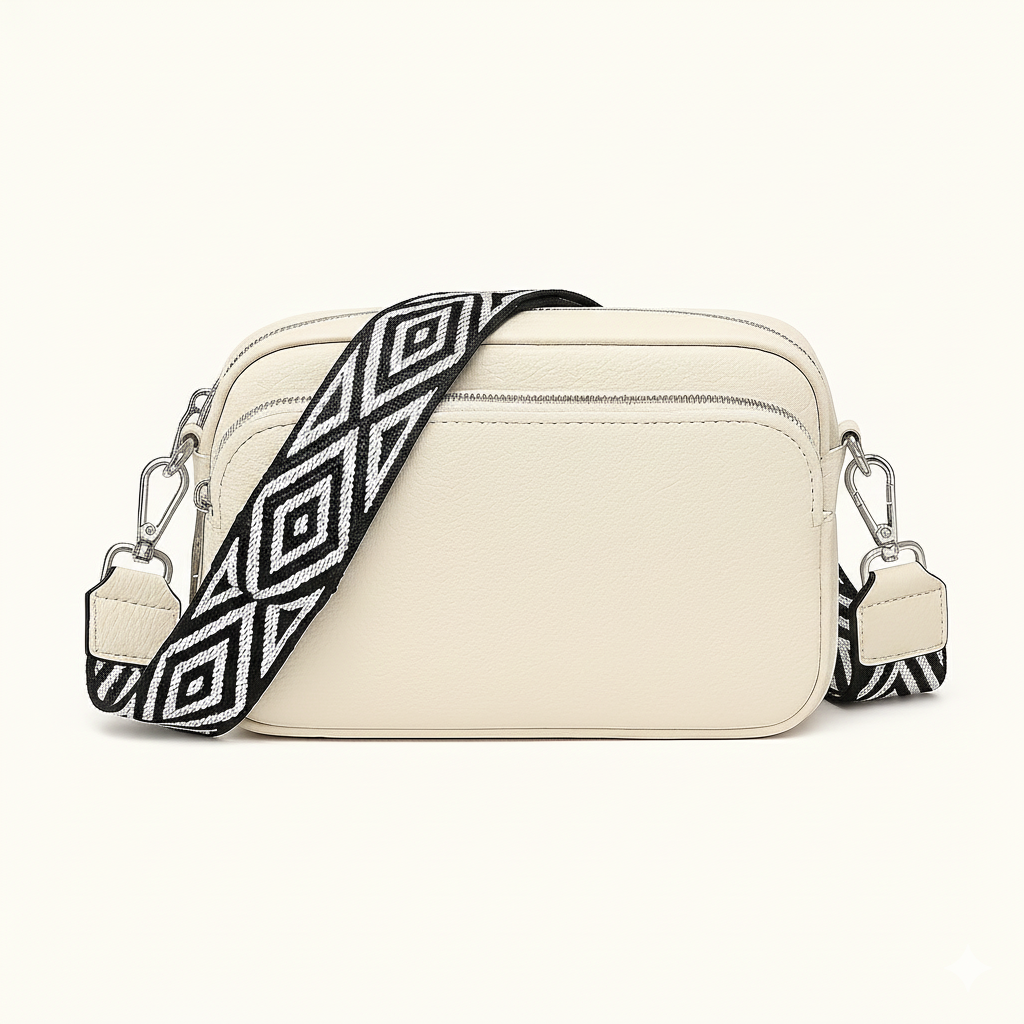 Messenger Shoulder Bag Beige
